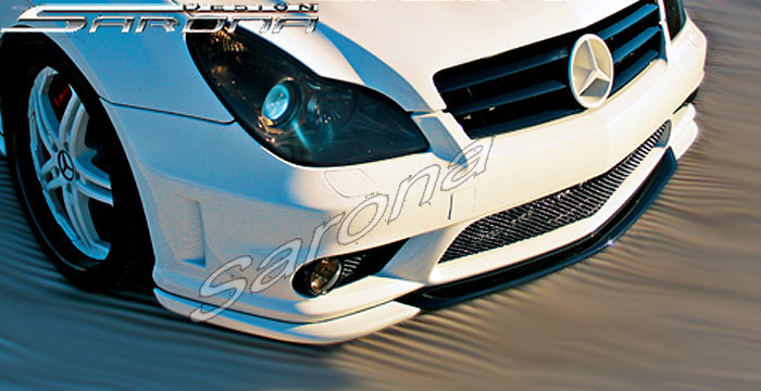 Custom Mercedes CLS Front Bumper Add-on  Sedan Front Lip/Splitter (2005 - 2011) - $299.00 (Manufacturer Sarona, Part #MB-003-FA)
